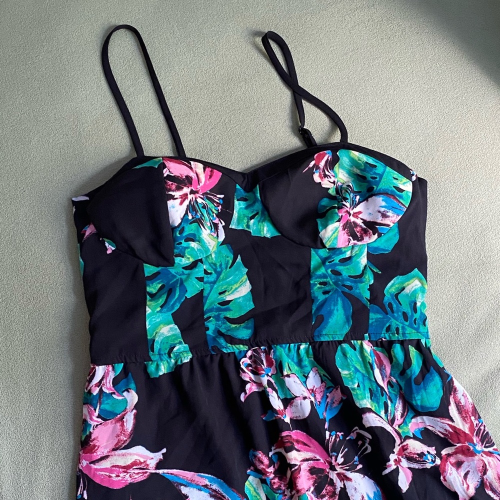 Black Floral Maxi Dress